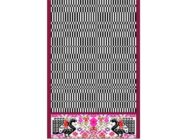 PEACOCKS IN LOVE - Handmade wool rug by Moroso