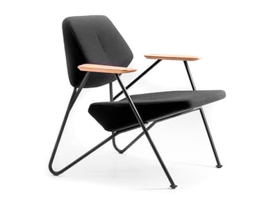 POLYGON - Easy chair with armrests by Prostoria