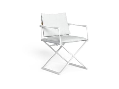 RIVIERA - Folding fabric garden chair with armrests by Talenti