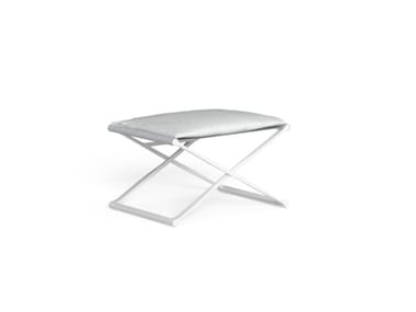 RIVIERA - Folding aluminium garden footstool by Talenti