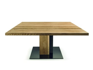 OMBRA SQUARED - Square solid wood table by Riva 1920