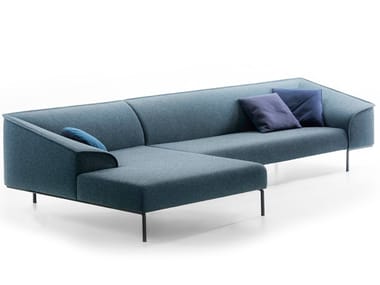 SEAM - Fabric sofa with chaise longue by Prostoria