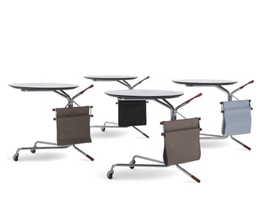 SINGLE - Side table with castors by I 4 Mariani