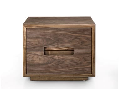SOSPIRO NIGHT TABLE - Solid wood bedside table with drawers by Riva 1920
