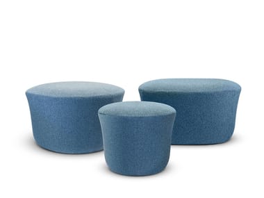 SUAVE - Round fabric garden pouf by Vondom