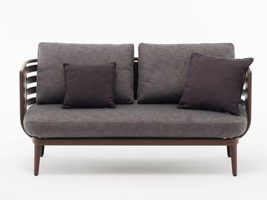 THEA 002 - 2 seater fabric and alluminium garden sofa by RODA