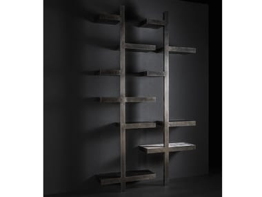 UNICODE - Wall-mounted metal bookcase by Henge
