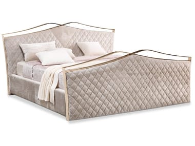 VALENTINO - Upholstered velvet double bed by Cantori