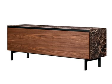 VITRUM - Wooden sideboard with drawers by Miniforms