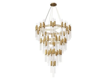 WATERFALL - Brass chandelier by Luxxu