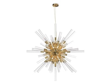 WATERFALL SPUTNIK - Brass pendant lamp by Luxxu