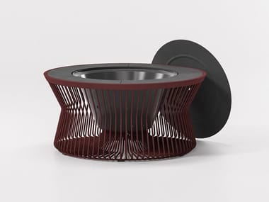 ZIGZAG - Aluminium fire baskets by Kettal