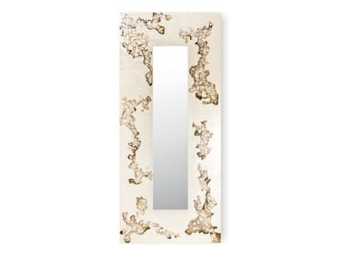 AFRICA FLOWING - Rectangular wall-mounted framed mirror by Cantori