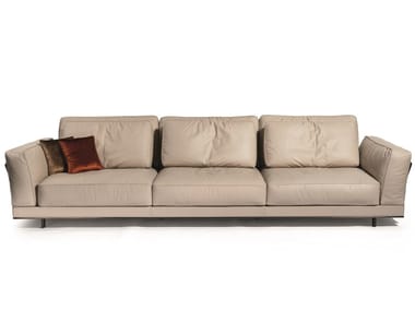 ANTHEM - 3 seater leather sofa by Visionnaire