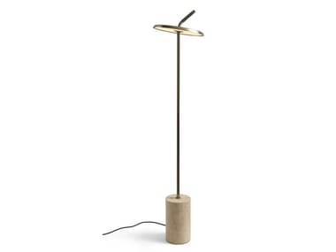APPLE - Adjustable marble and metal floor lamp by Visionnaire