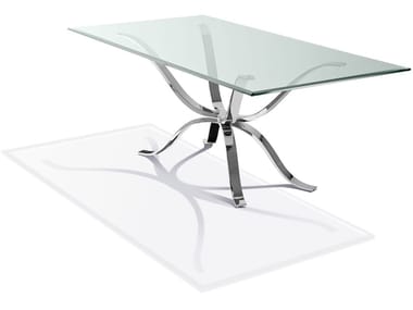 ATLANTE - Rectangular glass table by Cantori