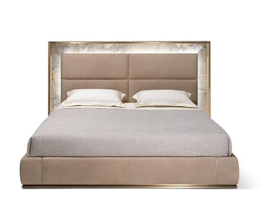 AUBADE - Double bed with integrated lighting by Visionnaire