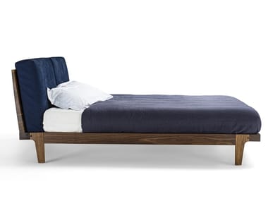Revo - Double bed with upholstered headboard by Riva 1920
