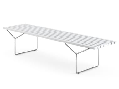 Bertoia - Steel and Wood Bench (Request for Quotation)