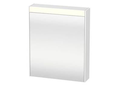 BRIOSO - Wall-mounted mirror with cabinet with integrated lighting by Duravit