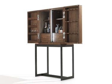 CAMBUSA FLY - Solid wood bar cabinet with integrated lighting by Riva 1920