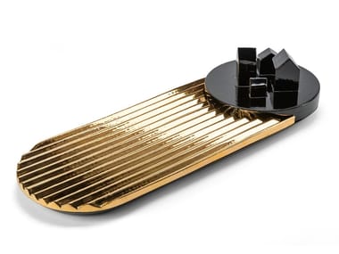 CASALE - Oval ceramic tray by Visionnaire