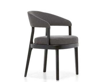 ECLIPSE - Fabric chair with armrests by Very Wood