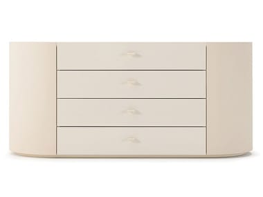 ROMA - Wooden chest of drawers by Turri