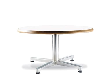 TWIN - Round coffee table with 4-star base by Casala