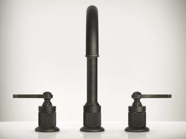 VENTI20 - 3 hole countertop metal washbasin mixer by Gessi