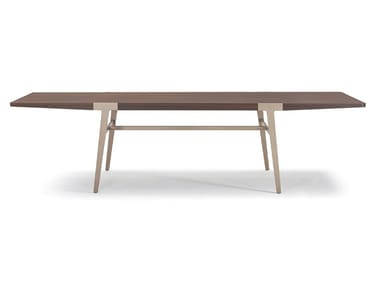 DOMUS - Rectangular wooden table by Turri