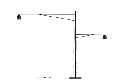 AWKWARD - LED adjustable steel and aluminum floor lamp by Karakter