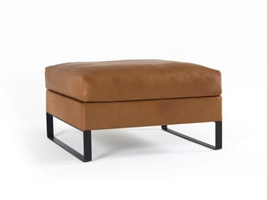 ELEGANCE - Rectangular leather pouf by Prostoria
