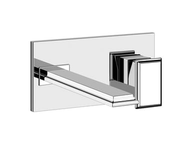 ELEGANZA - Wall-mounted metal washbasin mixer without waste by Gessi