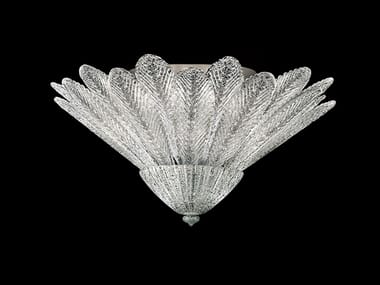 SPADE - Venetian crystal ceiling lamp by Barovier&Toso