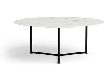 THE HESS - Round marble table by Karakter