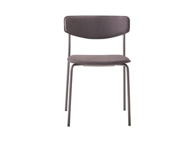 LEA - Stackable open back fabric chair by Inclass