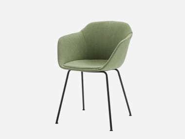 TAIA - Fabric chair with armrests by Inclass