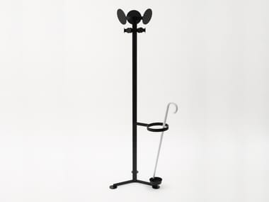 FAMILIA - Painted metal coat stand with umbrella stand by Danese Milano