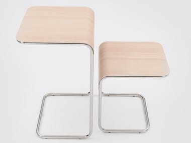 FARALLON - Metal and Dinoc rectangular coffee table by Danese Milano