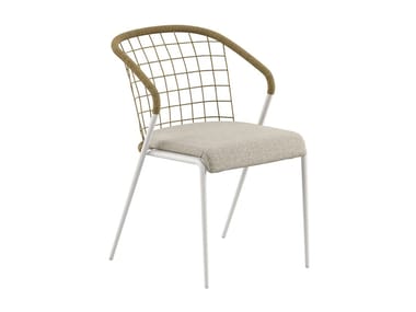 FENSI - Aluminium garden chair with armrests by Royal Botania