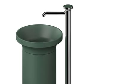 ORIGINI - Floor standing single handle metal washbasin mixer by Gessi