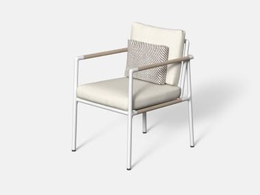 TRESS? - Fabric garden chair with armrests by Talenti