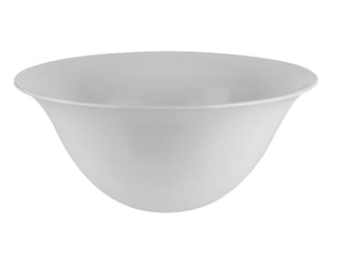 GOCCIA - Countertop round porcelain stoneware washbasin by Gessi