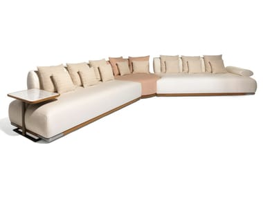 ILARIO - Corner modular leather sofa by Visionnaire