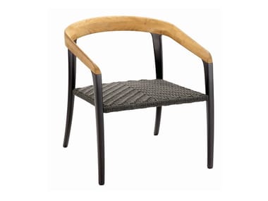 JIVE - Olefin fiber garden armchair with armrests by Royal Botania