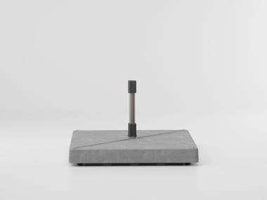 METEO L - Cement Parasol base by Kettal