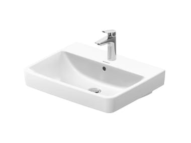 NO.1 - Rectangular single ceramic washbasin with overflow by Duravit