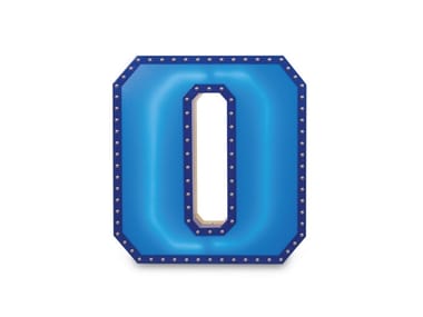 NUMBER 0 - Fluorescent Light letter by Delightfull