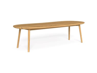 KAREN - Oval teak table by Talenti